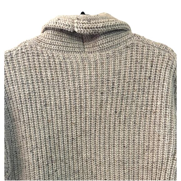 Gap Designed & Crafted Women's Open Cardigan Oatmeal Pockets Grandmacore Chunky - Picture 5 of 6